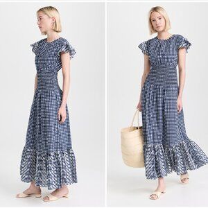 NWT Banjanan Aurelia maxi dress in gingham size large
